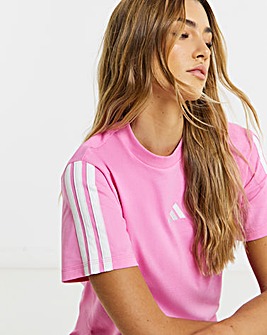 adidas 3 Stripe T-Shirt