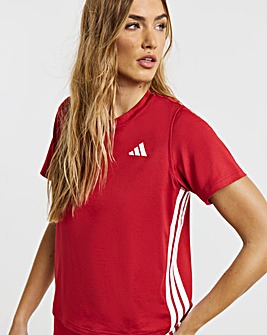adidas 3 Stripe Crew Neck Top