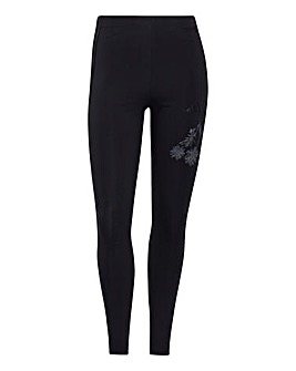 Adidas 3 Stripe Floral Legging