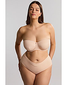 Sculptresse by Panache Dana Strapless Wired Bra Linen