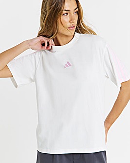adidas 3 Stripe Boyfriend T-Shirt