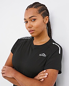 Snowdonia Black Short Sleeve Breathable T-Shirt