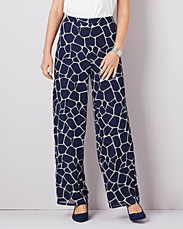 Julipa Print Chiffon Lined Trouser