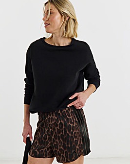 adidas 3 Stripes Leopard Print Shorts