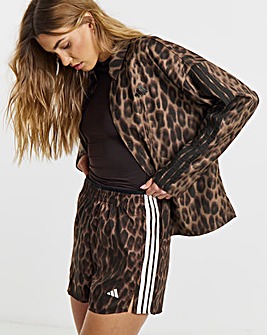 adidas 3 Stripes Leopard Print Shorts