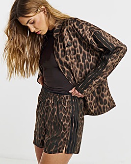 adidas 3 Stripes Leopard Print Shorts