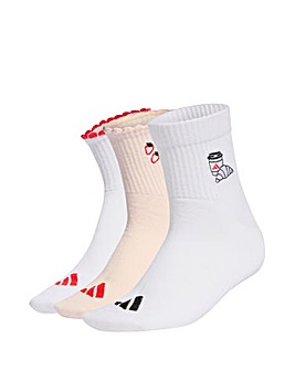 Adidas Strawberry 3 Pack Socks