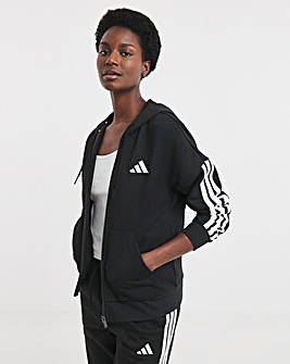 adidas Essentials 3 Stripes Fleece Hoodie