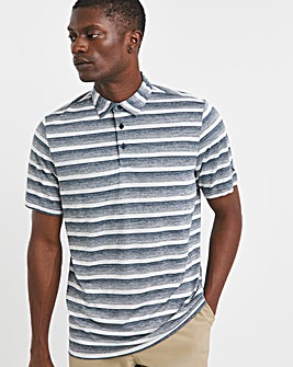 adidas Golf Two-Color Stripe Polo Shirt