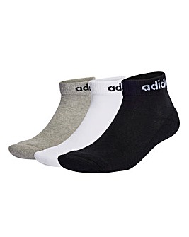 adidas 3 Pack Ankle Socks