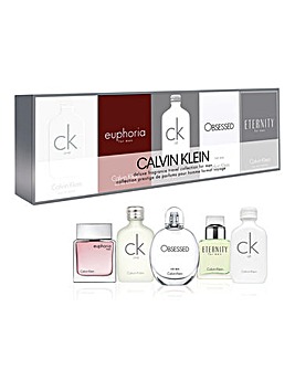 Calvin Klein Mens 5-piece Miniature Fragrance Set