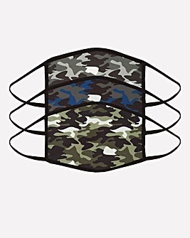 3 Pack Camo Face Coverings