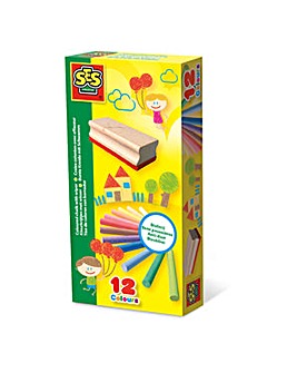 Children's Coloured Chalk with Wiper Set