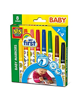 My First Baby Markers Set, 8 Colours