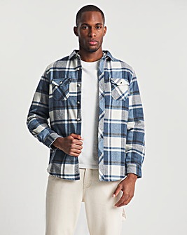 Blue Quilted Check Shirt
