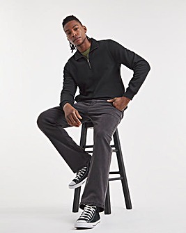 Blackwash Bootcut Fit Stretch Jeans