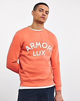 Armor Lux Crew Neck Coral Sweatshirt