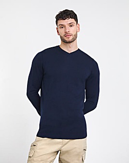 Merino Wool V Neck Sweater