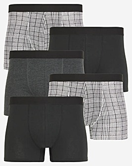 5 Pack A Front Black/White Check