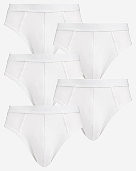 Pack of 5 Briefs White