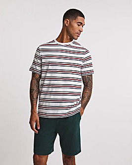 Stripe Short Sleeve T-shirt & Short Pyjama Set