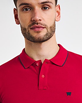 Wrangler Red Logo Polo Shirt