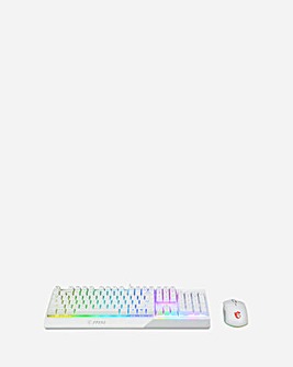 MSI Vigor GK30 Combo Gaming Keyboard & Mouse Set - White