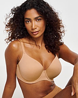 Feather Touch Moulded T Shirt Bra Nude 4 B-F