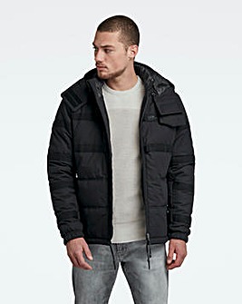 G Star RAW Black Attac Tape Quilted Padded Jacket