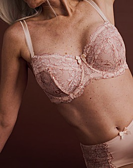 Pretty Secrets Ella Lace Multiway Wired Bra B-J - Blush