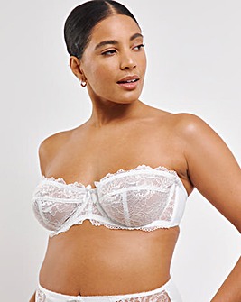 Pretty Secrets Ella Lace Multiway Wired Bra B-J - White