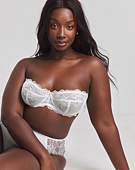 Pretty Secrets Ella Lace Multiway Wired Bra B-J - White