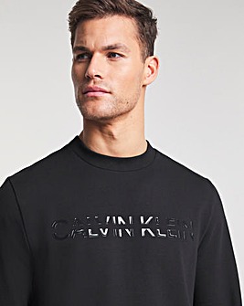 Calvin Klein Black Matt Shine Logo Sweat