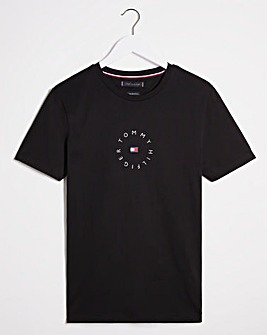 Tommy Hilfiger Black Roundall Logo T-Shirt