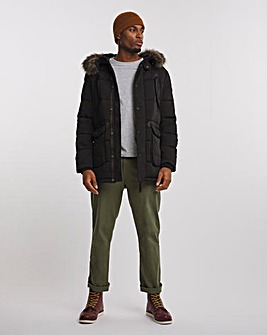 Superdry Black Chinook Hooded Parka