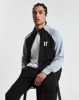 11 Degrees Mixed Fabric Track Top