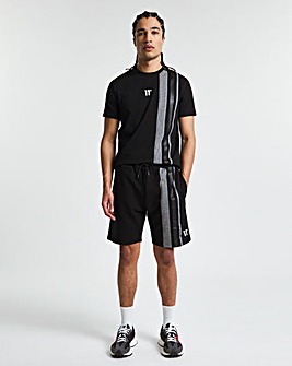 11 Degrees Cut And Sew Contrast Stripe Short