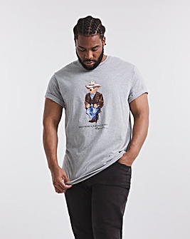 Polo Ralph Lauren Grey HeatherShort Sleeve Bear T-Shirt