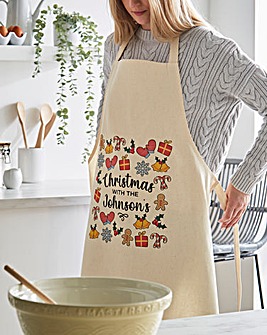 Personalised Christmas Family Apron