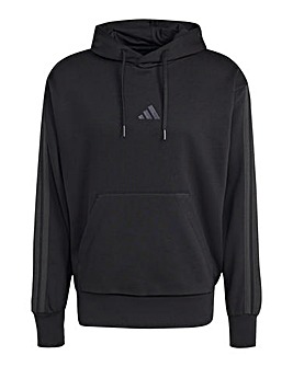 adidas 3 Stripes Fleece Hoodie