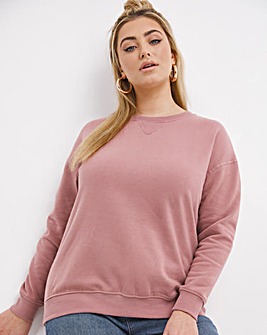 Dusty Rose Plain Sweatshirt