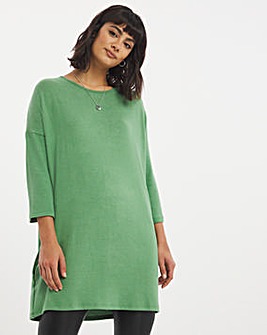 Green Soft Touch Side Pocket Tunic