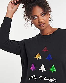 Christmas Black Novelty Sweatshirt