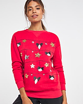 Christmas Red Novelty Sweatshirt