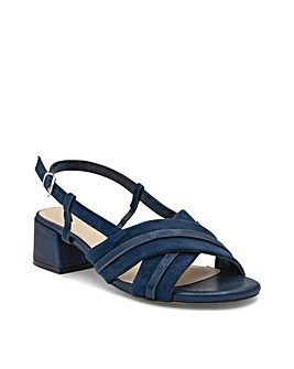 Paradox London Nancy Wide E Fit Block Heel Sandal