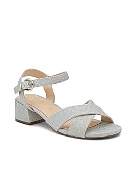Paradox London Neala Wide E Fit Block Heel Sandal