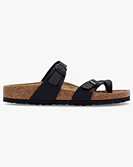 Birkenstock Mayari Black Birko-Flor Thong Sandals Narrow Fit