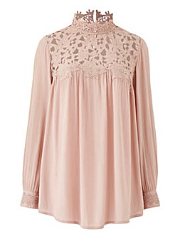 Together Lace Trim Blouse