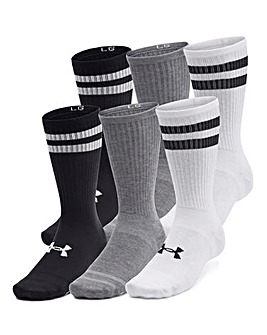 Under Armour Essential 6 Pack Crew Socks