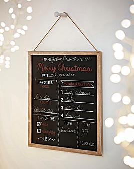 Christmas Chalk Board Sign